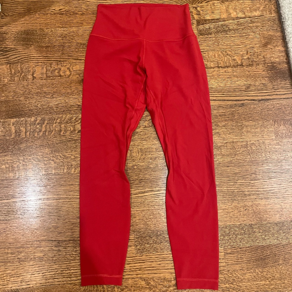Lululemon Align Red Leggings 25”